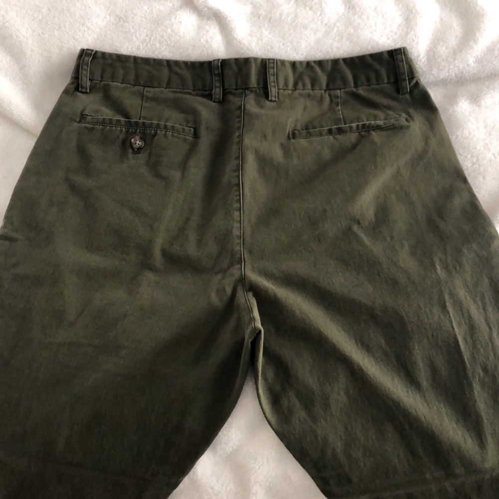 Olive Green Casual Pants